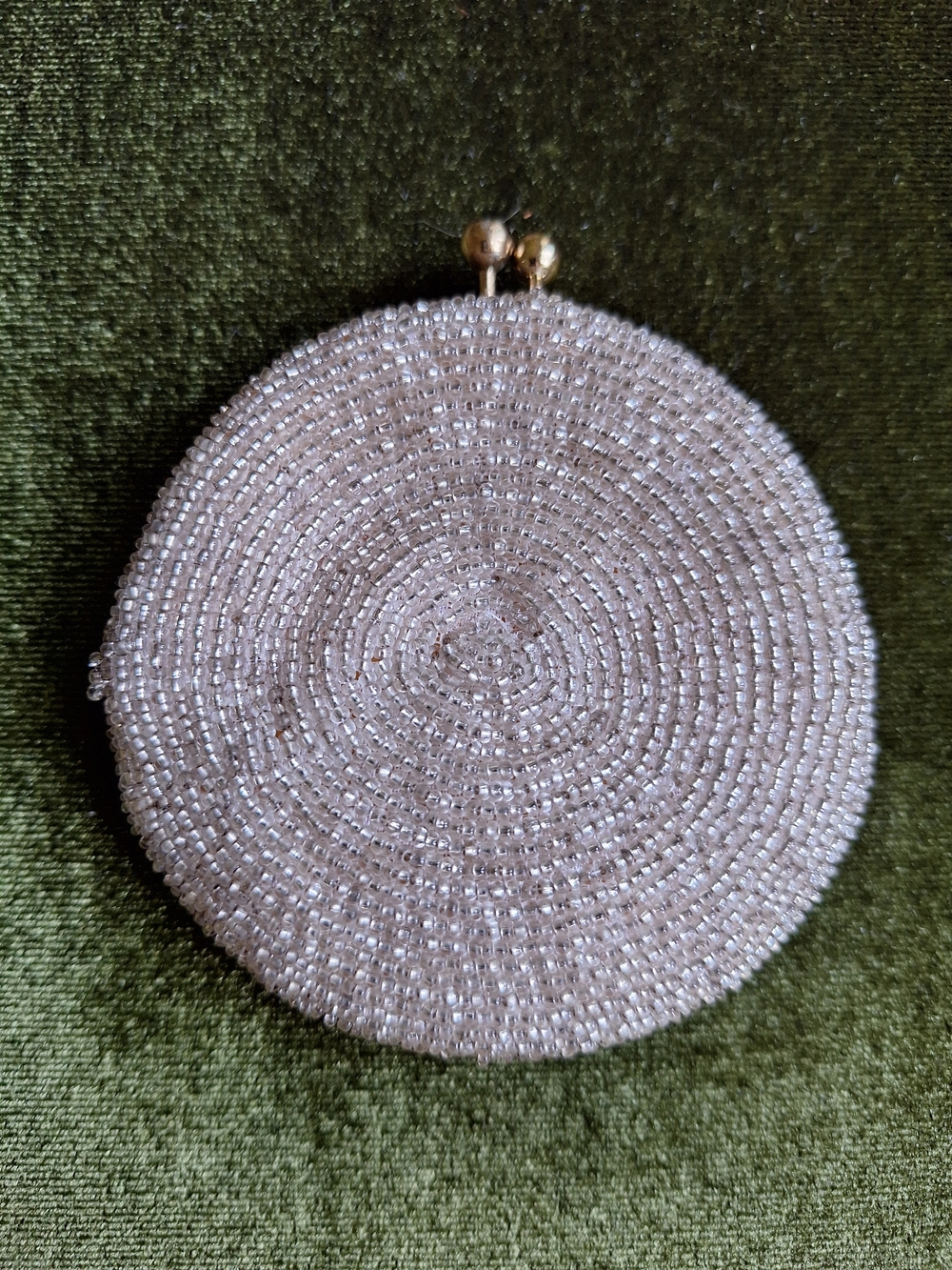 Beaded Round Coin Purse - Vintage - Picture 3 of 6